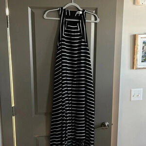 Super Comfy Asymmetrical Striped Dress
